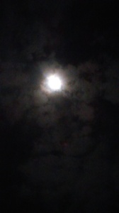 Full Moon with clouds