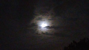 I love the clouds lit up by the Moon
