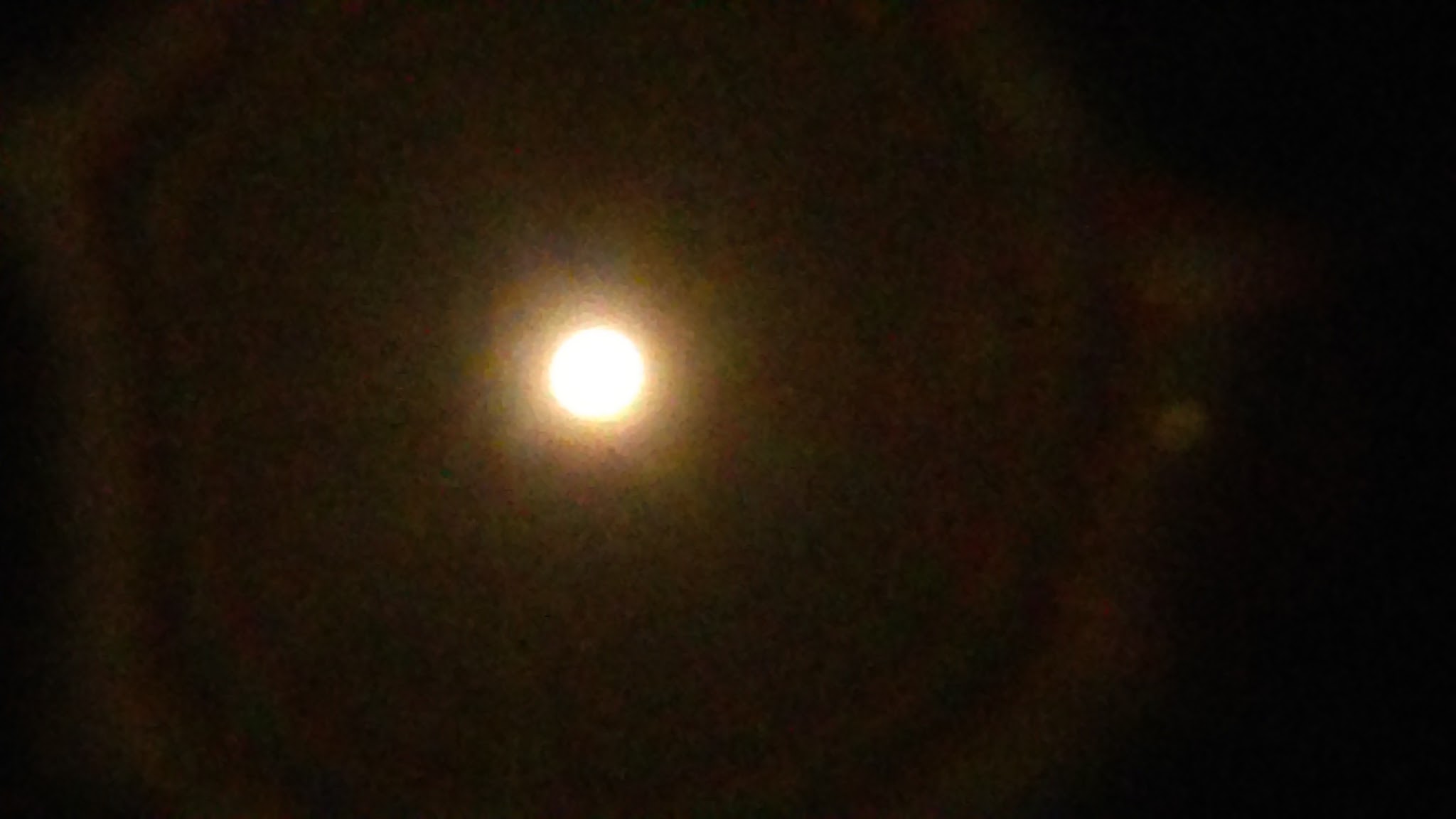 Magnified version of the Halo around the moon