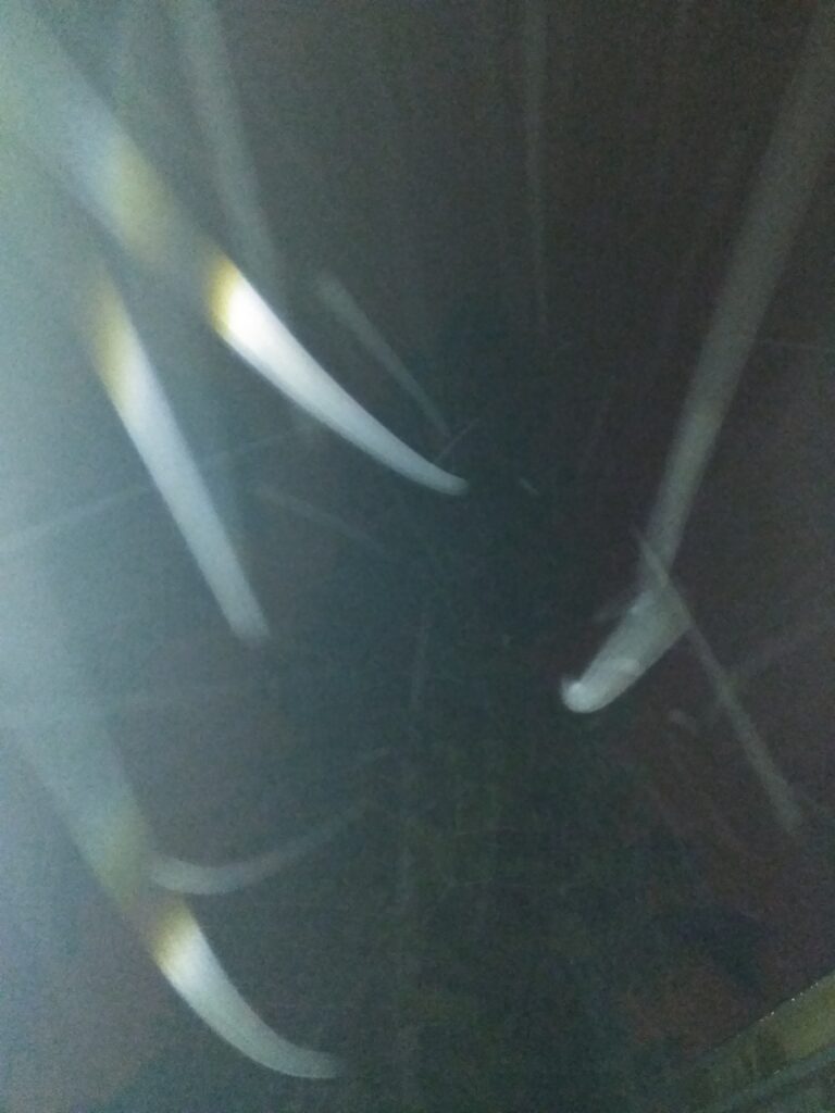 Blurry lights and dark abstract background.
