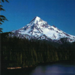 Book cover: In Presence of Spirit mountain scene